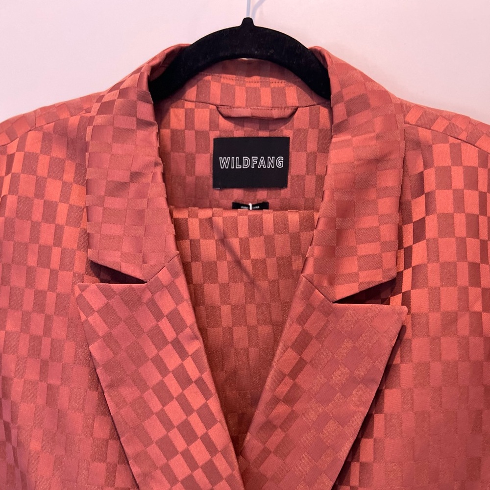 Wildfang Bronze Jacquard Blazer NWT – Size 2X Statement Suit Blazer
